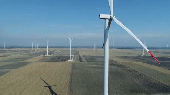 Cibuk wind farm in Serbia